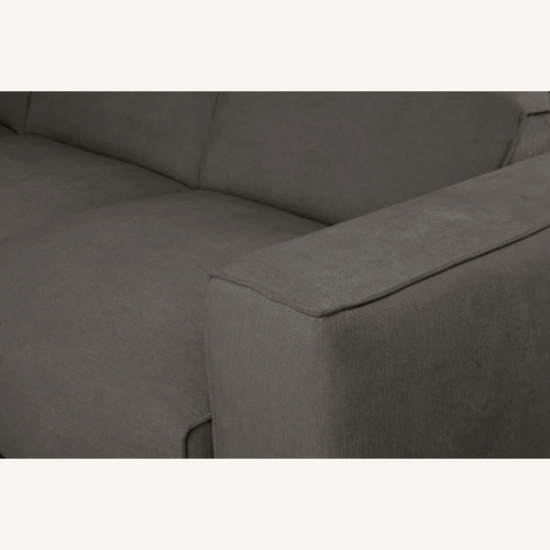 Hudson Nowoczesny narożnik wypoczynkowy z funkcją spania Tkanina Holms 18